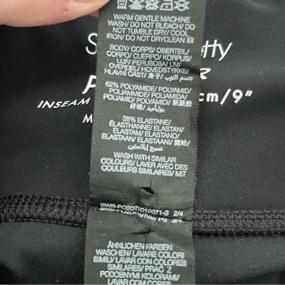 NEW Sweaty Betty POWER Bike Shorts-9” Inseam-Womens S-Charcoal/Black Camo-Sporty - Picture 7 of 11